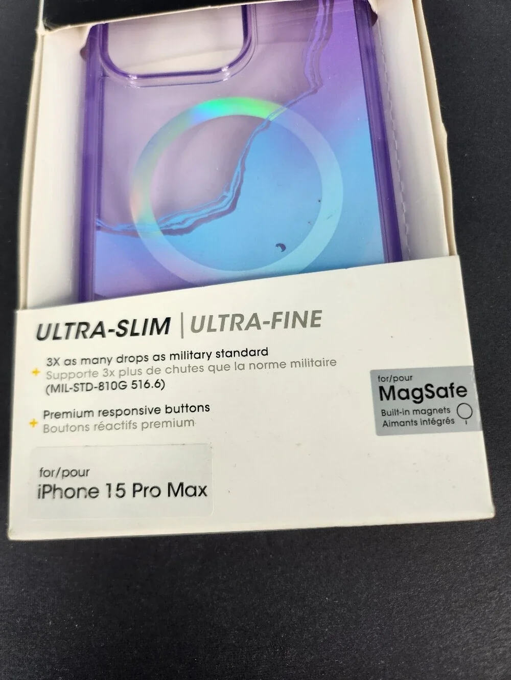 OtterBox Symmetry MagSafe iPhone 15 Pro Max Galactic Dreaming Purple